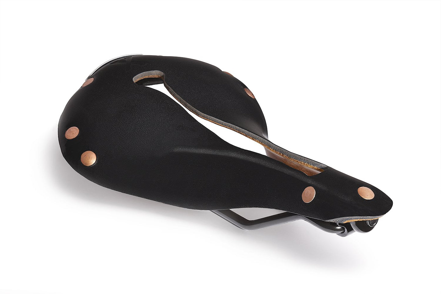 X1 Touring Saddle, Black Leather, Copper Rivets