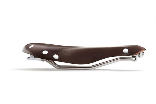 H2 Touring Saddle, Tool Leather, Silver Rivets