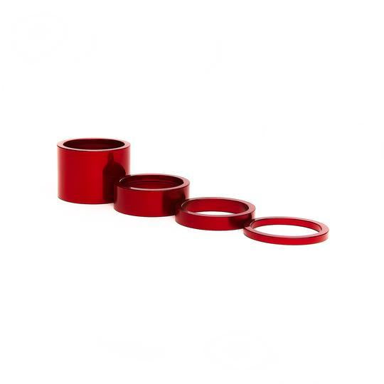 Spacer Kit, 1-1/8",T20/20/10/5/5/2.5mm, Red