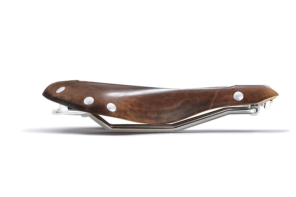 X2 Touring Saddle, Tool Leather, Silver Rivets